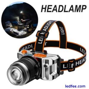 Super Bright 990000LM LED Headlamp Headlight Zoomable Lamp A Torch Head A9K6