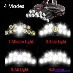 1200000LM 11 LED USB Headlamp Rechargeable Headlight Flashlight Head Torch G2M5