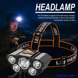 LED Headlamps Rechargeable Headlight Head Torch Work Hot Lamps R4 F7O0 K3C1