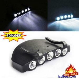 5 LED Headlight HeadLamp Flashlight Cap Hat Torch Head Lamp FAST Light USA