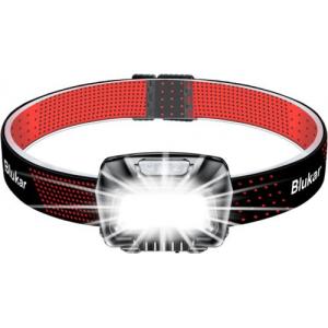 Blukar Head Torch Rechargeable, 2000L Super Bright LED Headlamp Headlight with S