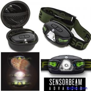 Saber Sensorbeam Head Torch, Carp Fishing Headlamp Movement Sensor HeadLight