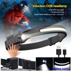 Head Torch Rechargeable Waterproof Head Lamp Bar LED Headlamp Head Light