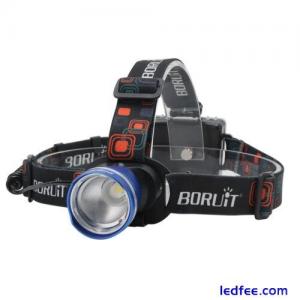 Zoom Headlamp 350000LM Rechargeable LED Headlight Flashlights Head Torch Fish