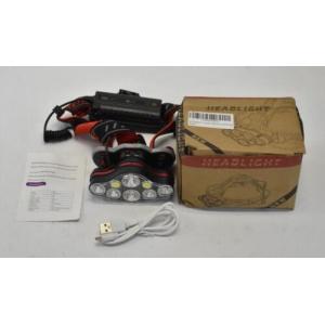 Kwydl Eye Rechargeable Headlamp Headlight Headband Red/Black For Camping Fishing