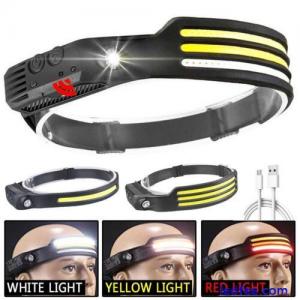 COB LED Headlamp USB-Rechargea...