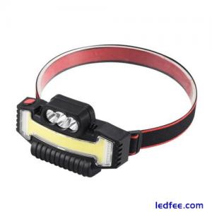 990000 Lumen COB + LED Headlamp Headlight USB Rechargeable Headlight Head Torch