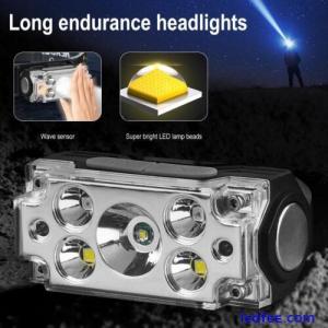 Waterproof LED Head Torch Headlight USB Rechargeable Headlamp 2024 G3W2