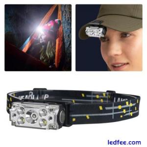 Outdoor USB Rechargeable Headlights Super Bright LED Headlamp NEW