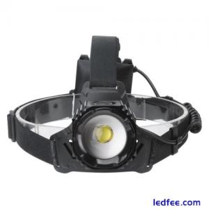 USB Rechargeable Headlight LED Headlamp Head Torch Flashlight Telescopic Zoom UK
