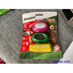 MASHA THE BEAR ENERGISER KIDS HEADLAMP HEAD TORCH NEW PACKS HAVE WEAR