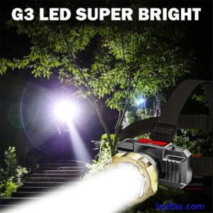 990000LM LED Headlamp Rechargeable Headlight Work Torch Lamps Flashlight Bright