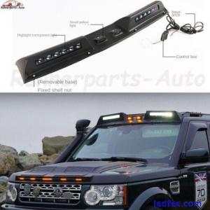 Roof Top Light Bar LED DRL Black Lamp Fits Land Rover LR3 Discovery 3 2003-2009