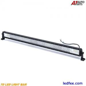 7D Three Row 42&quot; inch 594W LED Light Lamp Bar Spot Flood Combo SUV 4X4 12V 24V