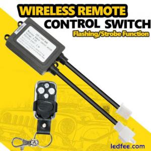 LED Cube Work Light Bar Wireless Control Strobe Switch For Wiring Harness Kit