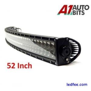 52&quot; Curved 300W LED Work Light Bar Spot Roof OffRoad SUV Lamp Car Light Truck