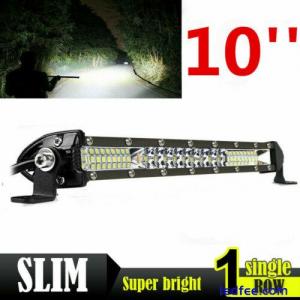 Slim 10inch LED Light Bar Spot Flood Combo Work SUV Boat Offroad Driving ATV 4WD