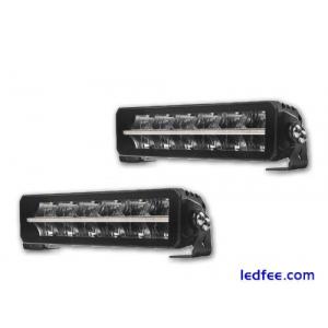 2x LED SPOT/DRL Light Bar 30cm Lamp 3 Functions White/Amber Truck Lorry SUV