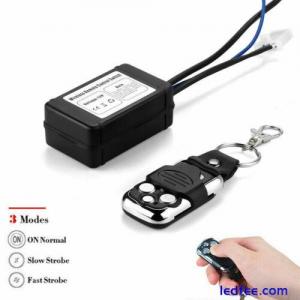 Wireless Remote Control Switch ON/Off Strobe For LED Work Light Bar Offroad