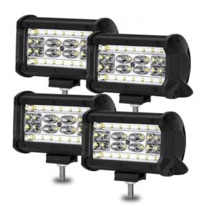 4pcs 5 inch 84W Quad Row LED Fog Lights, White, Aluminum Alloy Light Bar Pods  
