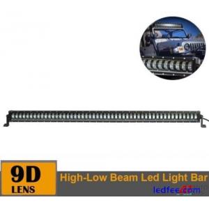 54&quot; LED Light Bar Hi-Low Spot Beam Work Lamp 9D For Suv Truck Atv 4X4 12V 24V