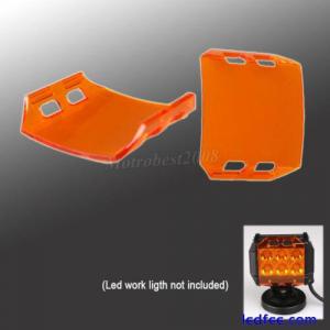 2x Amber LED Work Light Bar Pr...