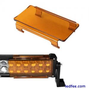 6&quot; inch Amber Cover For 7&quot; 12&quot; 18&quot; 24&quot; 30&quot; 36&quot; 42&quot; 50&quot; 52&quot; 54 LED Work Light Bar