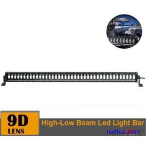 52&quot; LED Light Bar Hi-Low Spot Beam Work Lamp 9D For Suv Truck Atv 4X4 12V 24V