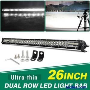 26&quot;inch 1800W Dual Row LED Work Light Bar 4WD Truck SUV ATV Driving Lamp 25/24&quot;