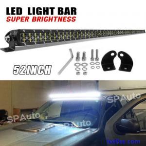 52&apos;&apos; Inch Slim LED Light Bar Flood Spot Combo Fit For Jeep Wrangler JL YJ TJ JK