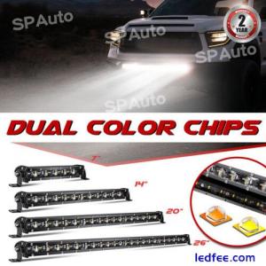 6D Slim Led Light Bar 8" 14" 2...