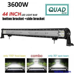 44INCH 3600W LED Light Bar Spot Flood Offroad SUV 4WD Driving Boat Car Truck 42"