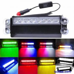 8 LED  Beacon Lamp Bar Car   Light Windshield Light  for Trailer Truck Pickup