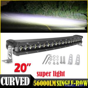 Ultra-thin 20inch 480W CURVED LED Light Bar Spot Flood Truck Offroad VS 22"24"26