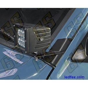 4" Windshield LED Light Bar Mounting Brackets For Jeep Cherokee XJ MJ 84-01