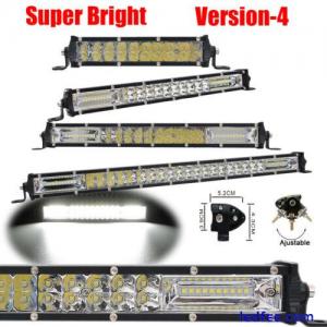 7" 13 20 25 32 38 45 50" 480W 8D LENS Slim Offroad Led Work Light Bar Car Truck