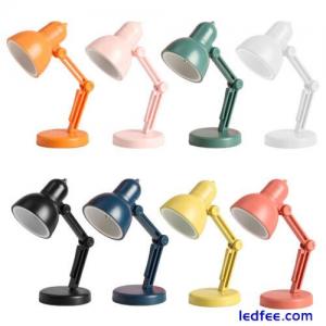 Mini LED Desk Reading Lamp Clip On Book Light Flexible Table Bedside Night Light