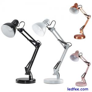 Adjustable Reading Desk Lamp 35cmTall Angled Table Spotlight LED Light Bulb