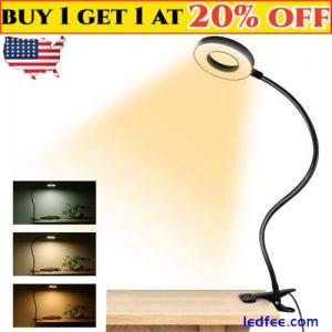 LED Desk Lamp Adjustable Swing Arm Lamp with Clamp Eye-Caring Reading Desk Light