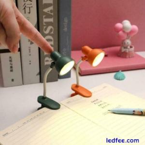 Mini LED Table Lamp Foldable Desk Light Battery Operated Lamp Book Reading R1M6