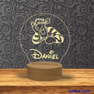 Personalised Night Light LED Desk Table Lamp  LED Colour Changing Lamp