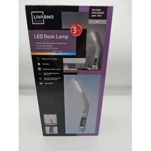 Home LED Desk Lamp Livarno  (Grey) flexible neck to adjust light position New