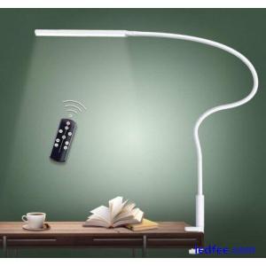 Desk Lamp LED USB Power Eye-Care Swing Arm Lamp Flexible Gooseneck Clamp,Dimmabl