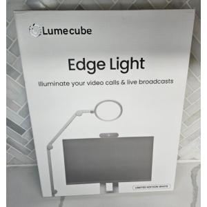 Lumecube Edge LED Desk Lamp White | Dimmable Office Desk Light with USB | NEW