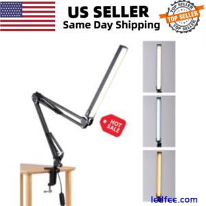 Flexible USB LED Desk Lamp with Clamp 10W Adjustable Metal Swing Arm Lamp Office