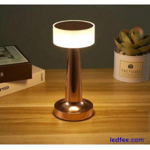 LED Desk Table Decor Bedside Night Lamp Rechargeable Copper / 7 Day Delivery