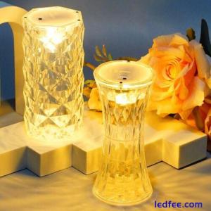 Mini LED Crystal Table Desk Lamp Rose Light Diamond Atmosphere Night Lights New