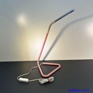 IKEA Harte Pink LED Lamp Desk Light Adjustable Bendy USB Tested & Working
