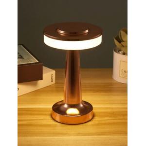 LED Desk Table Bedside Night Lamp Rechargeable Copper / 7 Day Delivery
