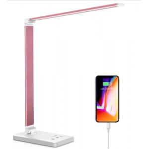 Dimmable LED Table and Desk Lamp with USB for Charging Smartphones